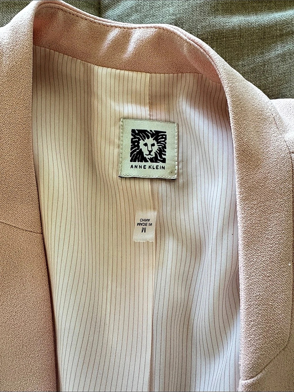 Anne Klein Pink Open Front Blazer Size Medium - Picture 3 of 5